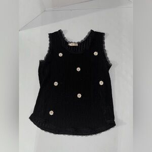 All in Love Daisy Knit Sheer Tank Top